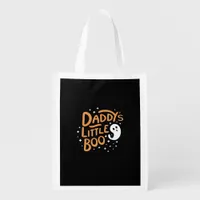 Daddys Little Boo Happy Halloween Style Grocery Bag