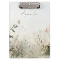 Dreamy Scene of Spring Flowers Clipboard