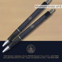 Custom Blue Gold Logo Pen