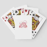 Till Death Do Us Apart (Red Transparent) Poker Cards