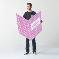 Huge Birthday Card Pink Purple for Her