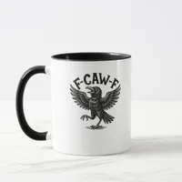 Halloween F-Caw-F Bird Crow Women Men Minimal Clea Mug