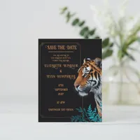 Wild Tiger Wedding Invitation Postcard