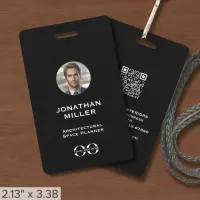 Custom Photo QR Code Employee ID Badge