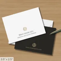 Minimalist Elegant Logo Note Card