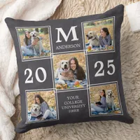 Graduate Keepsake Graduation Unique Photo Collage Throw Pillow