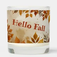 Hello Fall Vibes Autumn leaves Scented Candle