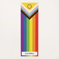 Intersex Inclusive Pride Flag | Name and Message | Yoga Mat