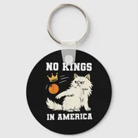 Funny No Kings in America Retro Classic Style Keychain