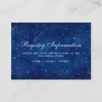 Watercolor Galaxy Cosmic Stars Registry Info Card