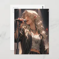 She is a Rockstar Postcard