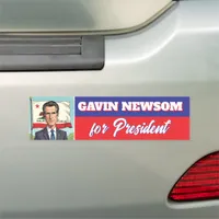 Gavin Newsom for President Political Car Magnet