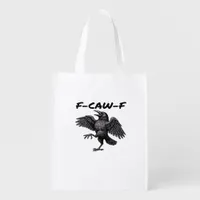 F-Caw-F Essential Vintage Graphic Grocery Bag