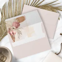 Boho Oasis Wedding Floral Blush ID959 Envelope