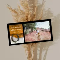 Horseshoe and Pearls Country Wedding Save the Date