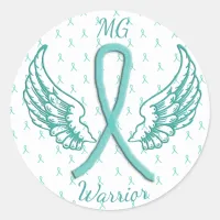 Myasthenia Gravis Angel Wings Warrior Sticker