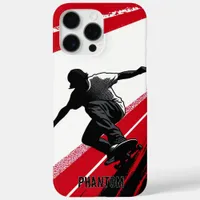 Red and White iPhone 16 Pro Max Case