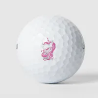 Pink Unicorn Golf Balls