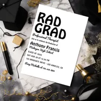 Retro Graduate Party Photo Invitation