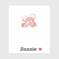 Till Death Do Us Apart (Red Transparent) Sticker