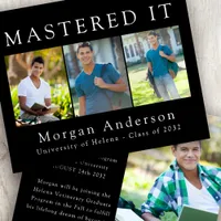 BUDGET Mastered It Photo Graduation Announcement