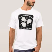 Cheeky Sock Ball Fight Indoor Snowball Slogan T-Shirt