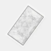 Simple White and Grey Marble |  Paper Guest Towels