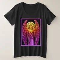 Stained Glass Angel Plus Size T-Shirt