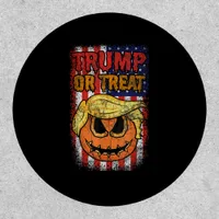 Trumpkin Or Treat Funny Halloween Trumpkin Patch