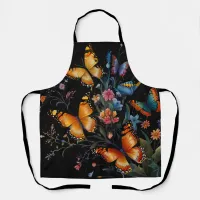 Whimsical Butterfly Garden Apron