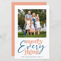 Budget Modern Merry Everything Holiday Photo