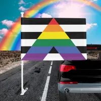 LGBTQ Ally Pride Car Flag