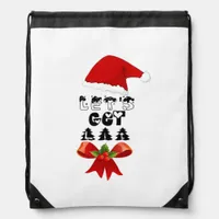 Christmas Let's Get Lit Classic Drawstring Bag