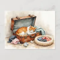 Funny Change of Address from Orange Cat Postcard