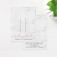 Marble Blush Hair Clip Jewelry Display Card