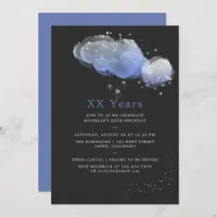 Watercolor Stars Night Sky Birthday Party Invite