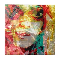 lady ceramic tile