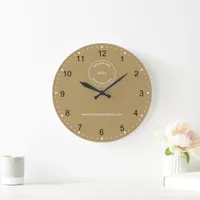 Modern Business Logo Website Gold  Large Clock