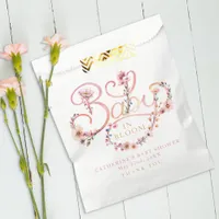 Blush Pink Wildflower Baby Shower Favor Bag – Dust