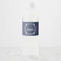 Navy Blue First Rodeo Water Bottle Label – Western