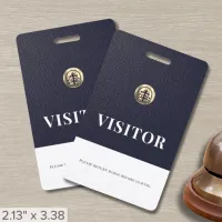 Company Logo Visitor Badge Return Request