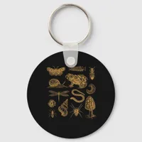 Frog Mushroom Moth Vintage Lover Goblincore Aesthe Keychain