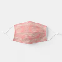 Pink Diamond Pattern Adult Cloth Face Mask