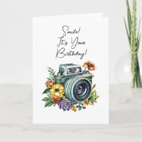 Personalized Birthday | Vintage Camera Card