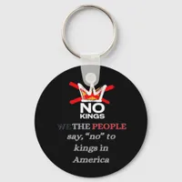 No Kings We the People Freedom Classic Style Keychain