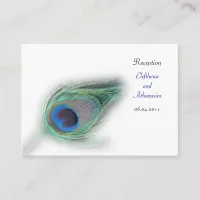 peacock Reception   Cards