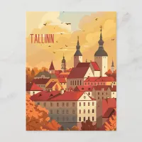 Travel to Tallinn Postcard