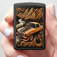 Scenic Muscle Car in River Valley Zippo Lighter