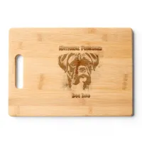 Majestic Boxer Dog Honors Purebred Day Engraved Cutting Board