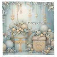 Vintage Gifts & Decor Merry Christmas Monogram |  Cloth Napkin